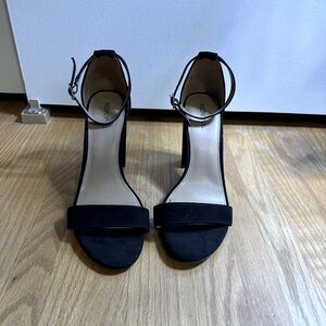 Merona Suede Block Heels with Ankle Strap